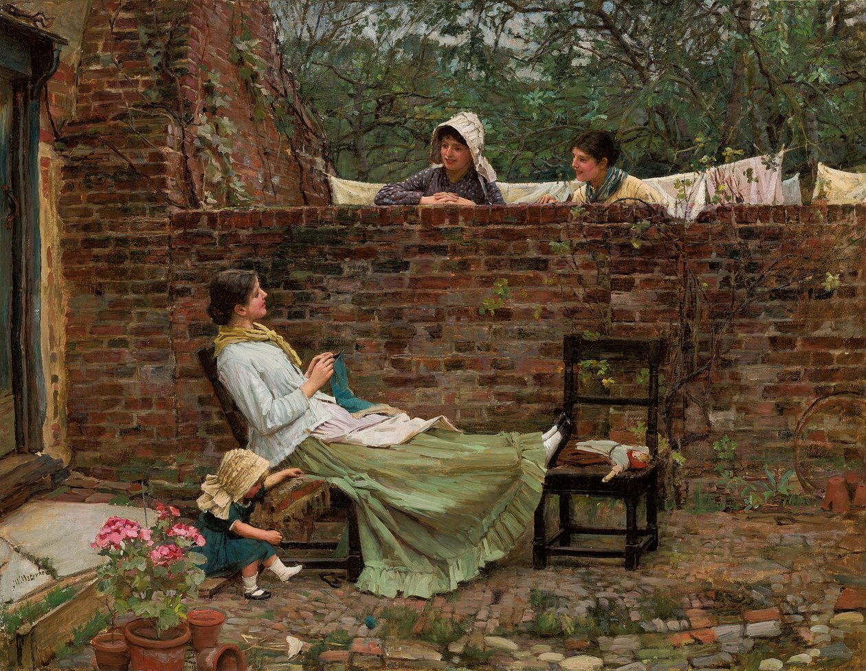 Chismes, c. 1885 de John William Waterhouse