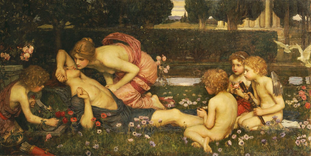 El Despertar de Adonis de John William Waterhouse