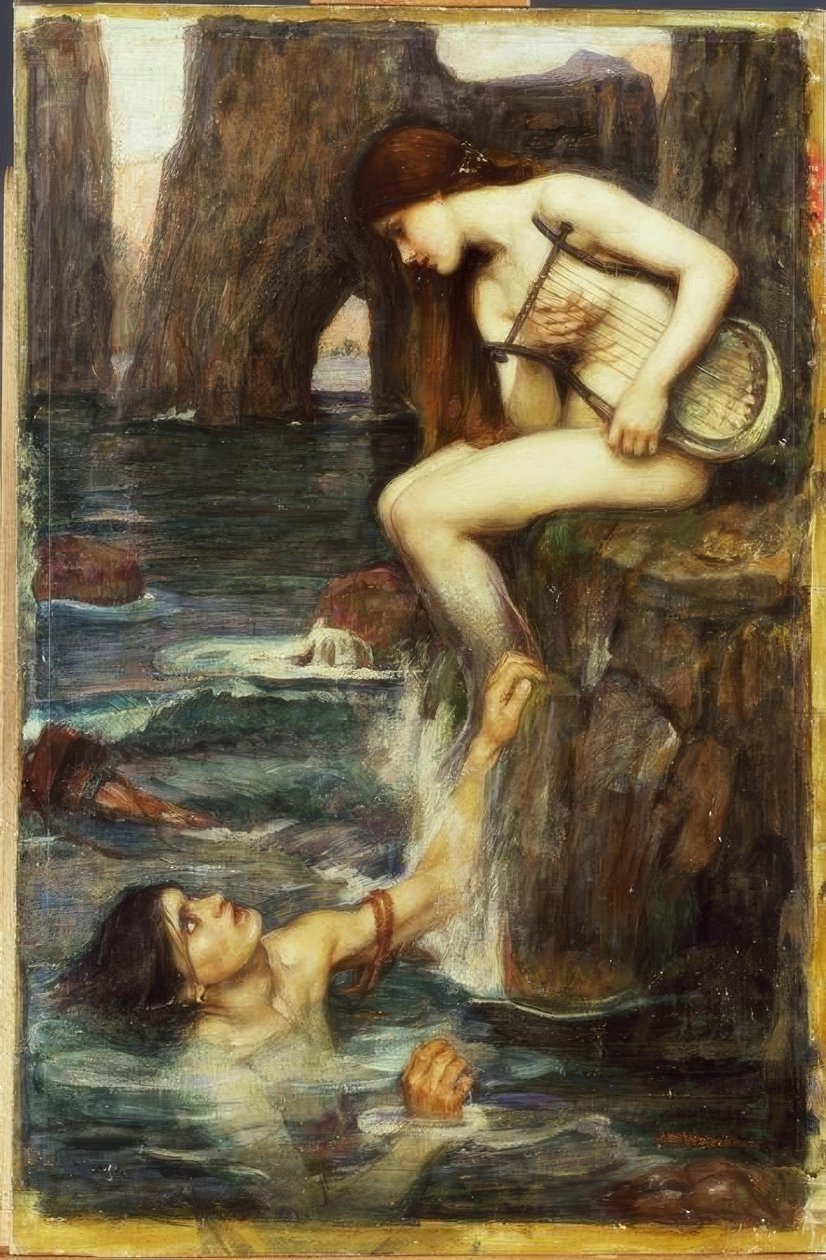 La Sirena de John William Waterhouse