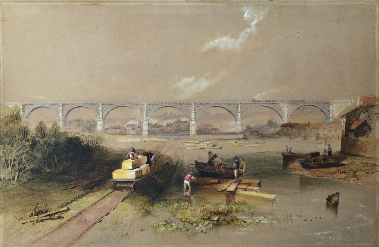 Viaducto de Willington Dean de John Wilson (after) Carmichael