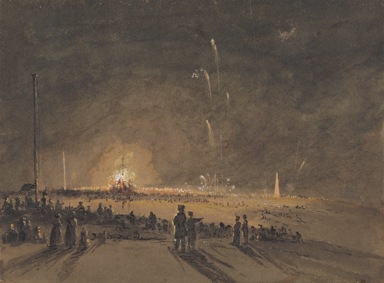 Un espectáculo de fuegos artificiales de John Wilson Carmichael