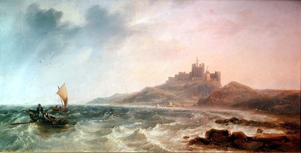 Castillo de Bamburgh de John Wilson Carmichael