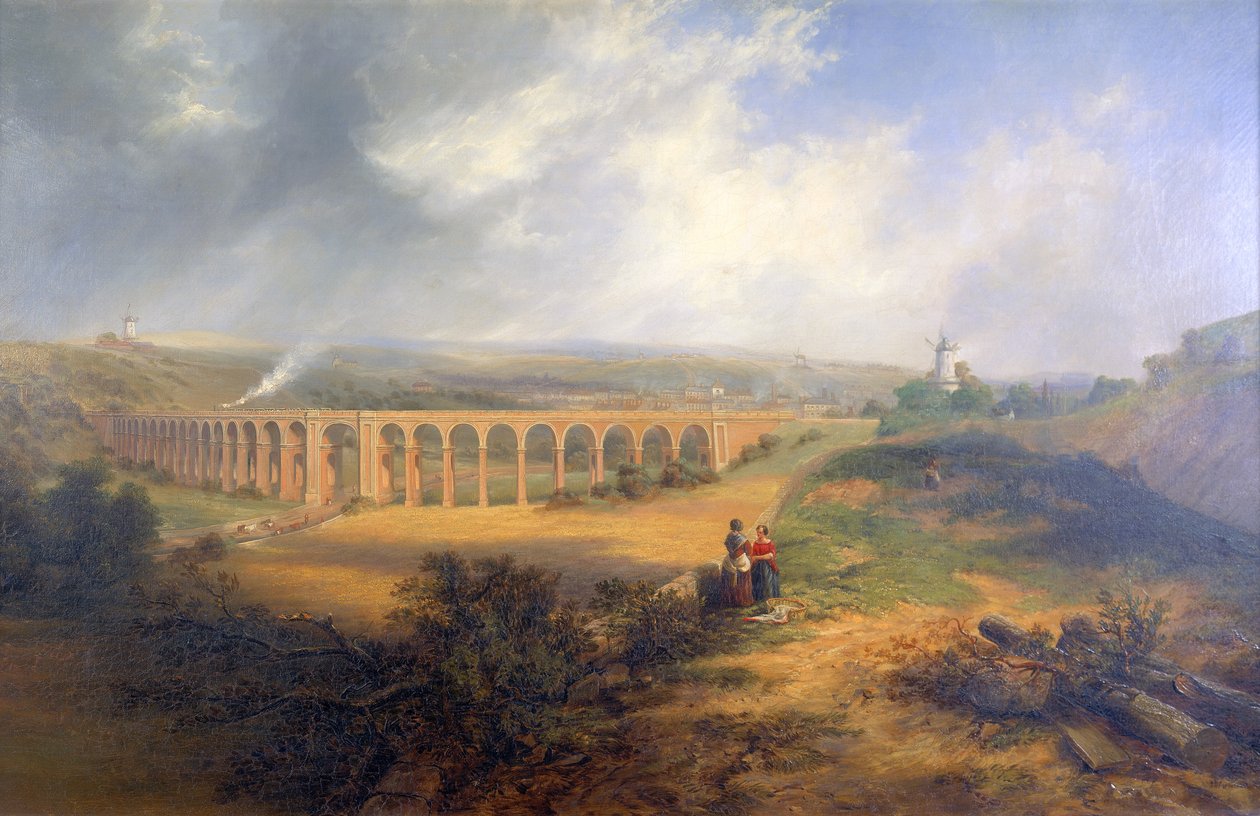 Viaducto de Rastrick, London Road, Brighton de John Wilson Carmichael