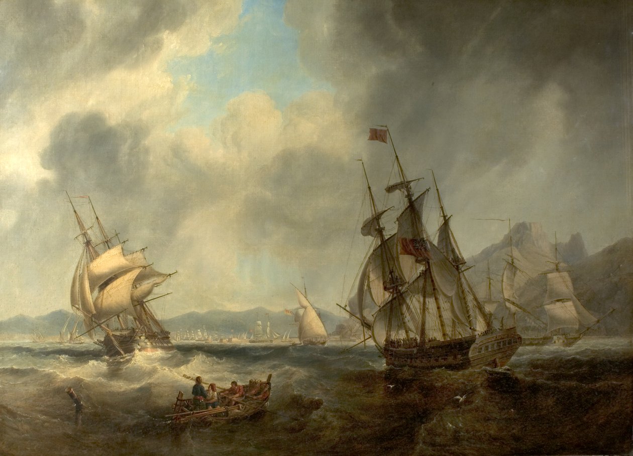 Escena en el Mediterráneo, 1842 de John Wilson Carmichael