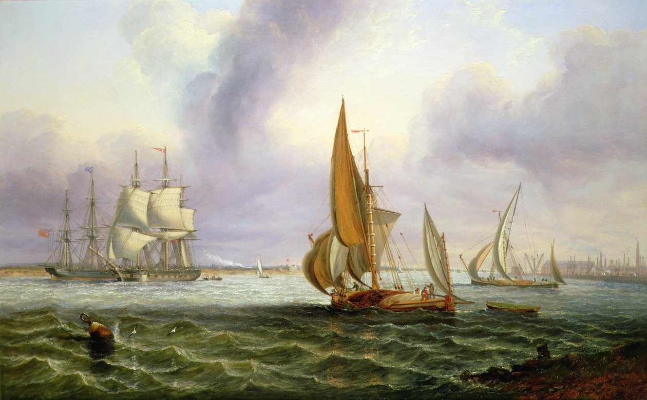 El Támesis en Woolwich de John Wilson Carmichael
