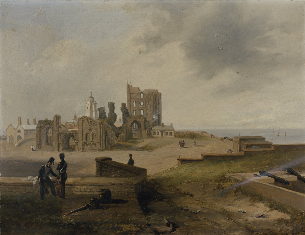Priorato de Tynemouth desde el Este de John Wilson Carmichael