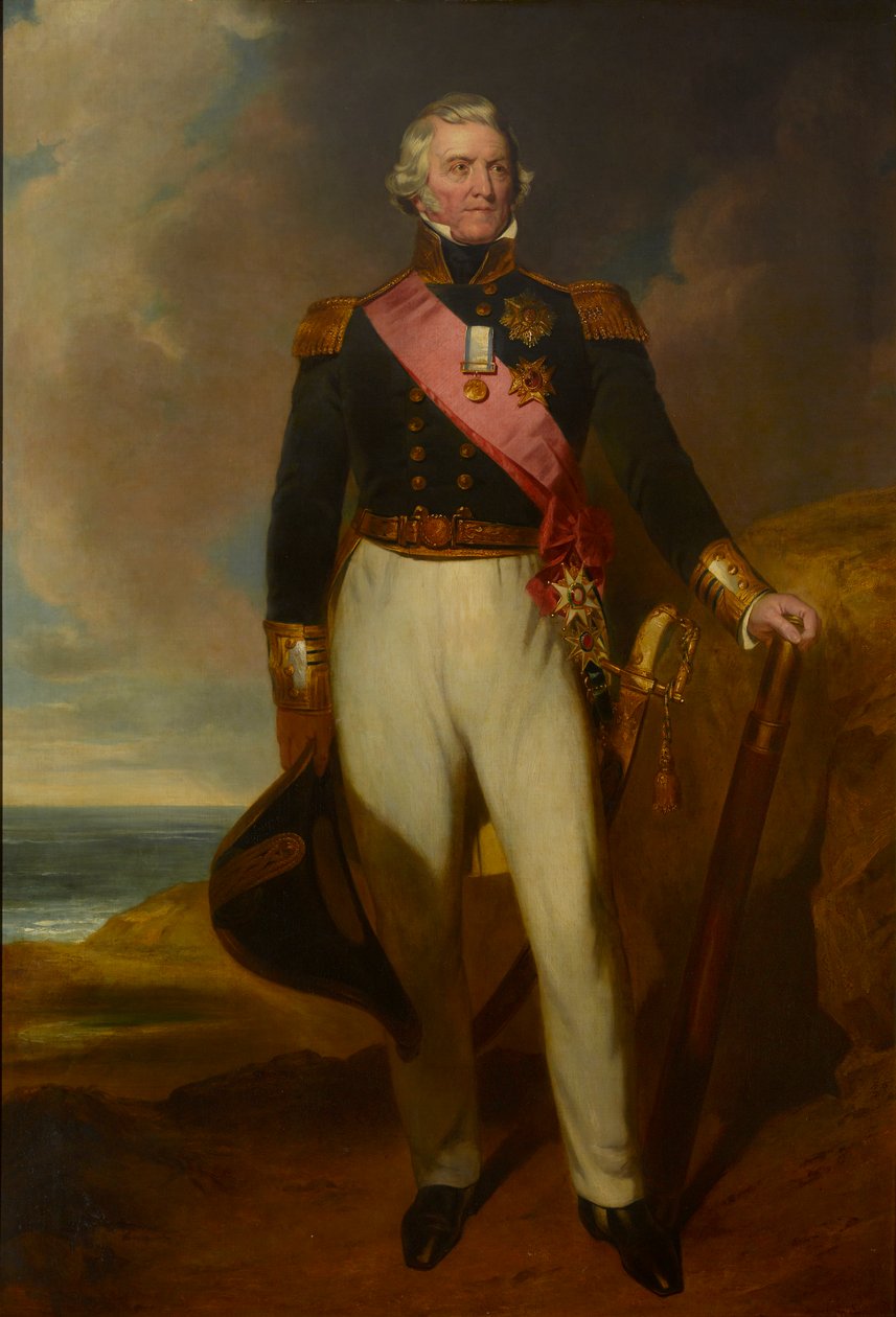 Almirante Sir Philip Durham (óleo sobre lienzo) de John Wood