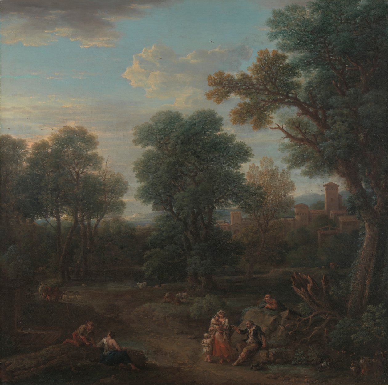 Paisaje clásico: Mañana de John Wootton