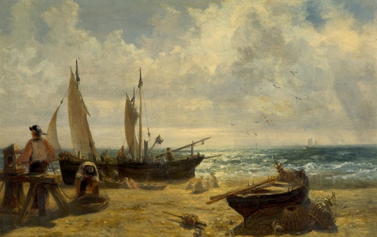 Escena costera de John Wright Oakes