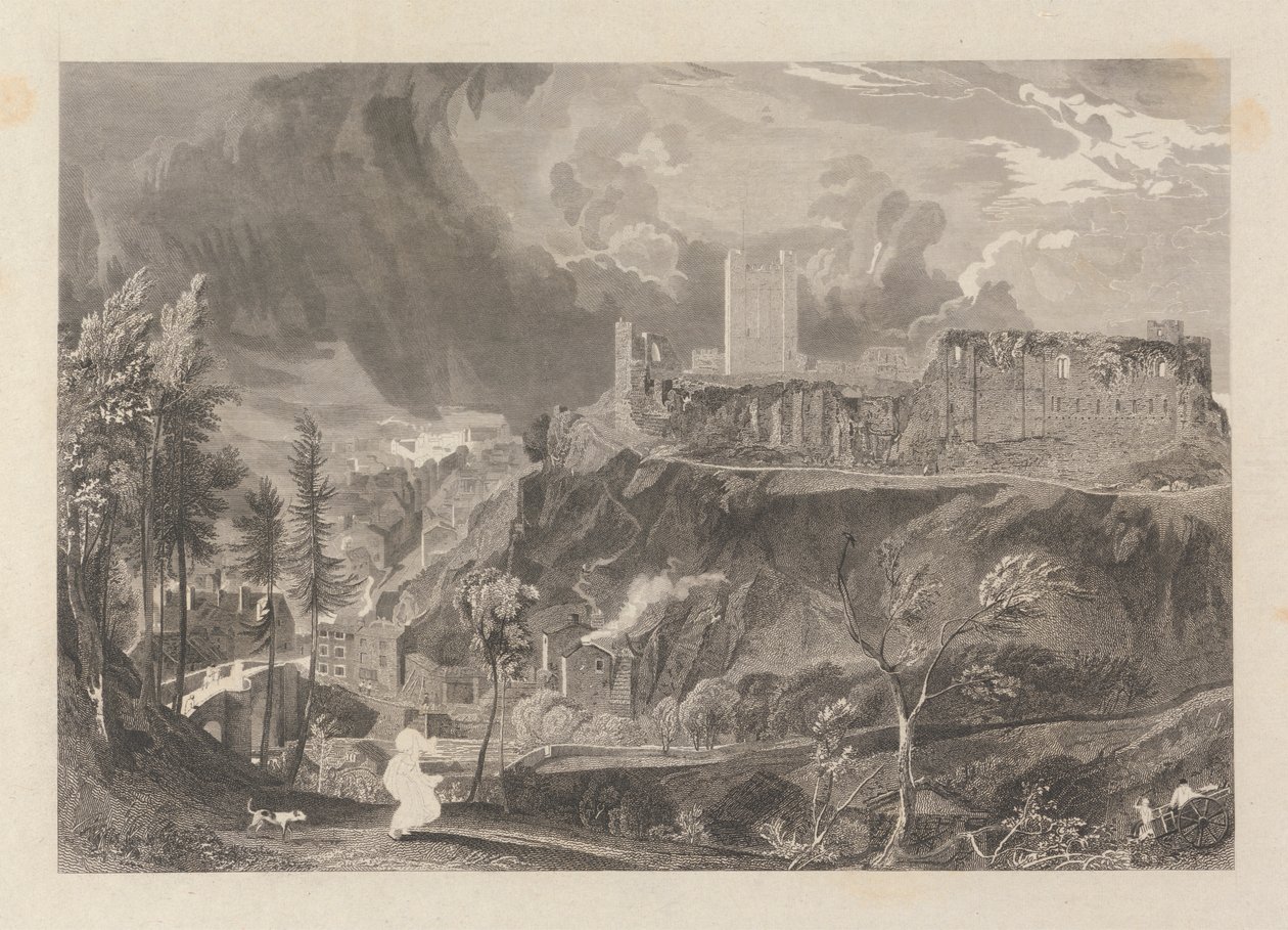Castillo y ciudad de Richmond de John Wykeham Archer