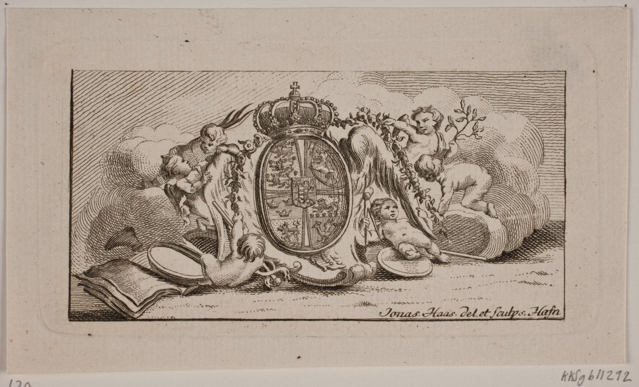 Viñeta con escudo de armas de Jonas Haas