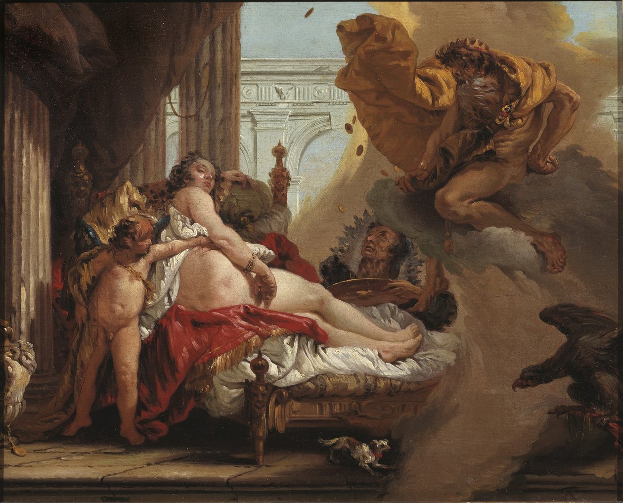 Danaë y la lluvia de oro de Jonas Hoffmann