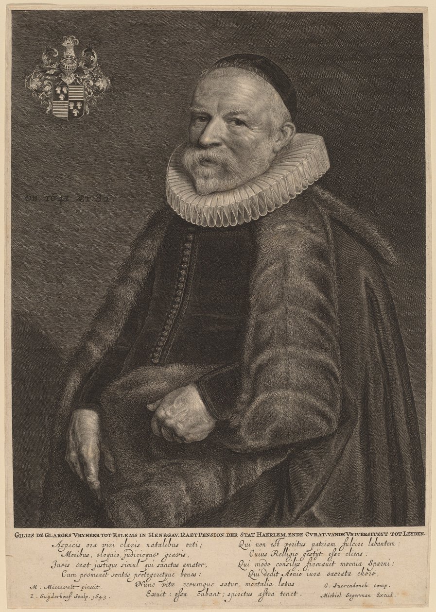 Gillis de Glarges de Jonas Suyderhoff after Michiel van Miereveld