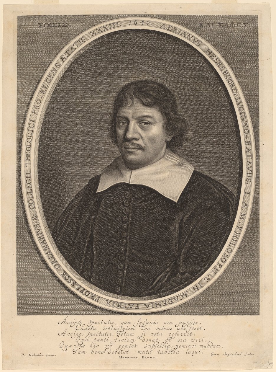 Adriaen Heereboord de Jonas Suyderhoff after Pieter Dubordieu