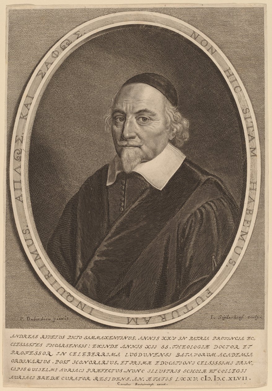 Andreas Rivetus de Jonas Suyderhoff after Pieter Dubordieu