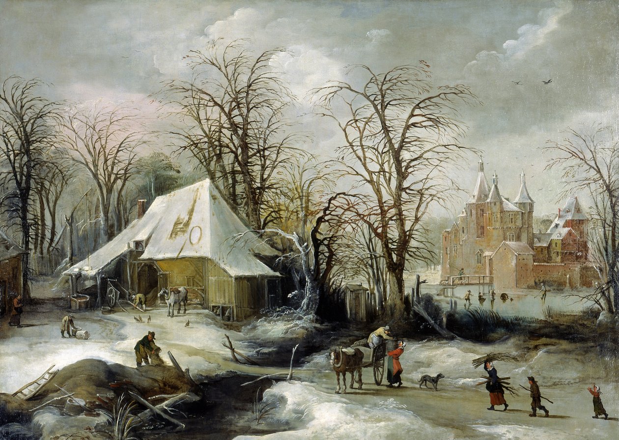 Paisaje de invierno de Joos or Josse de Momper
