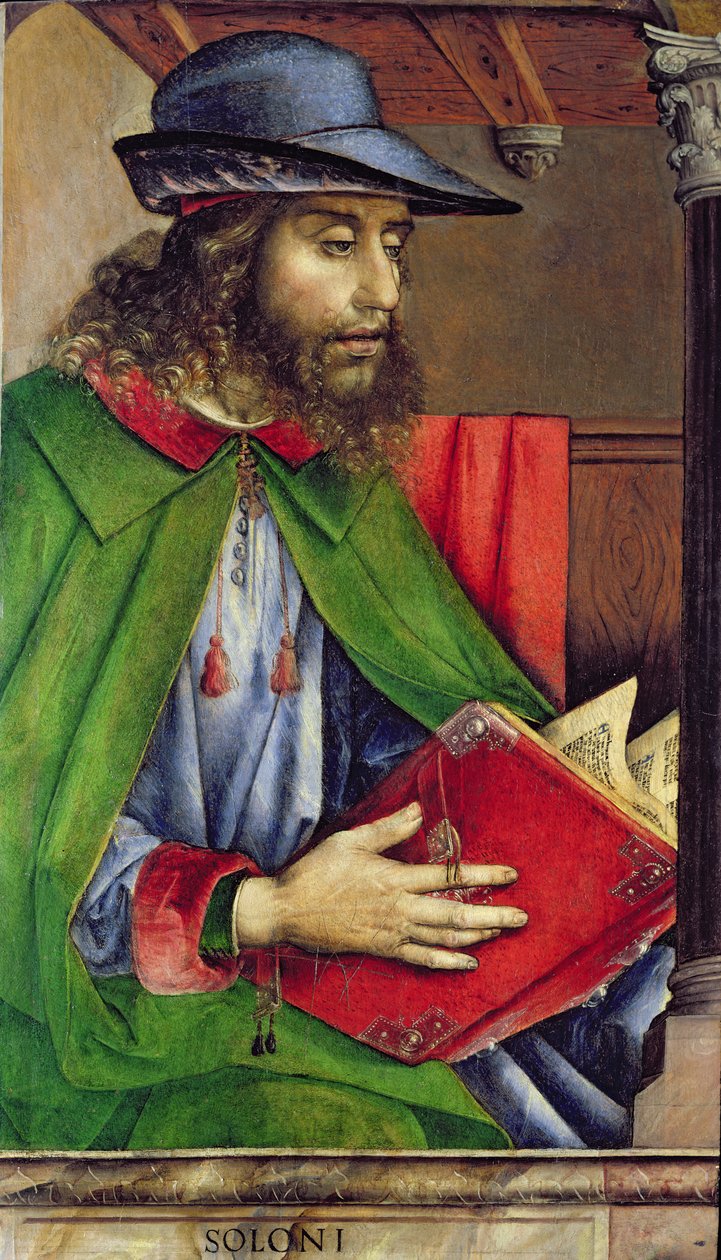 Retrato de Solón (640-558 a.C.) c.1475 de Joos van Gent