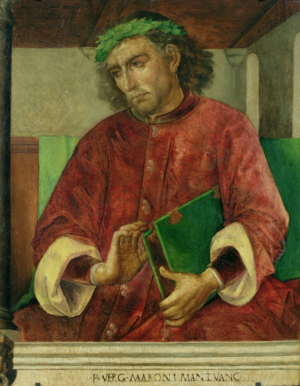 Retrato de Virgilio (70-19 a.C.), c.1475 de Joos van Gent