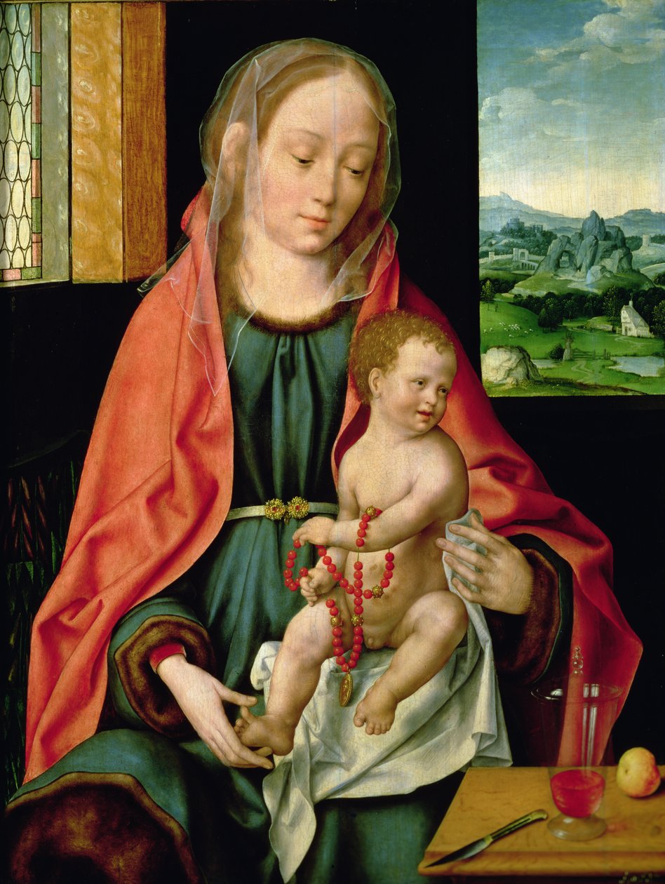 Virgen y Niño, 1530 de Joos van Cleve