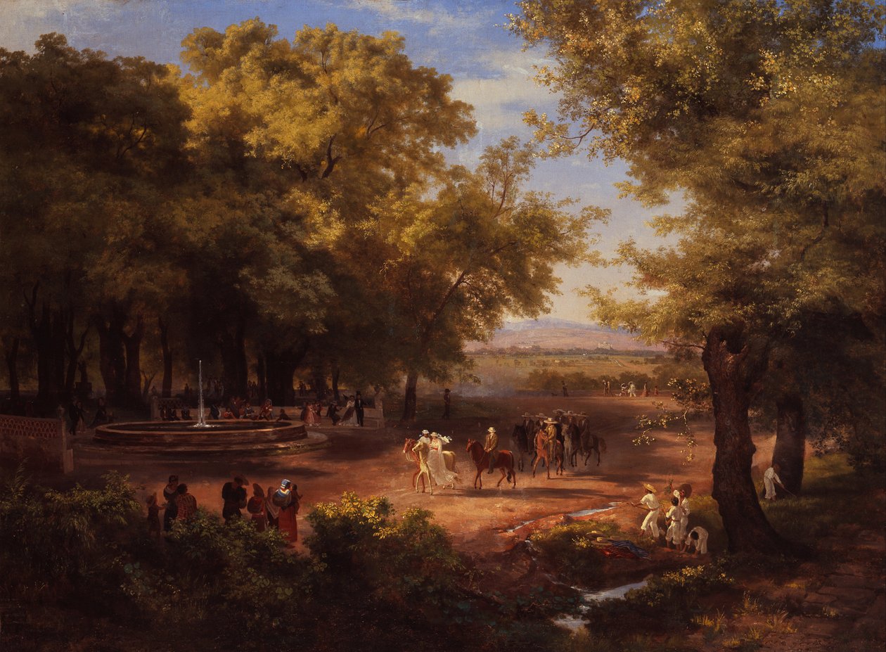 La Alameda de la Ciudad de México de José Marí Velasco