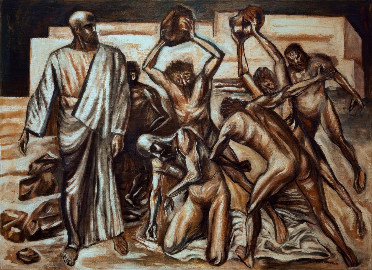 El martirio de San Esteban de José Clemente Orozco