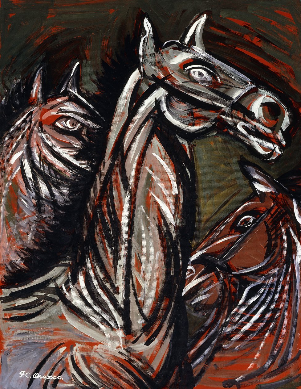 Caballos; Caballos de José Clemente Orozco