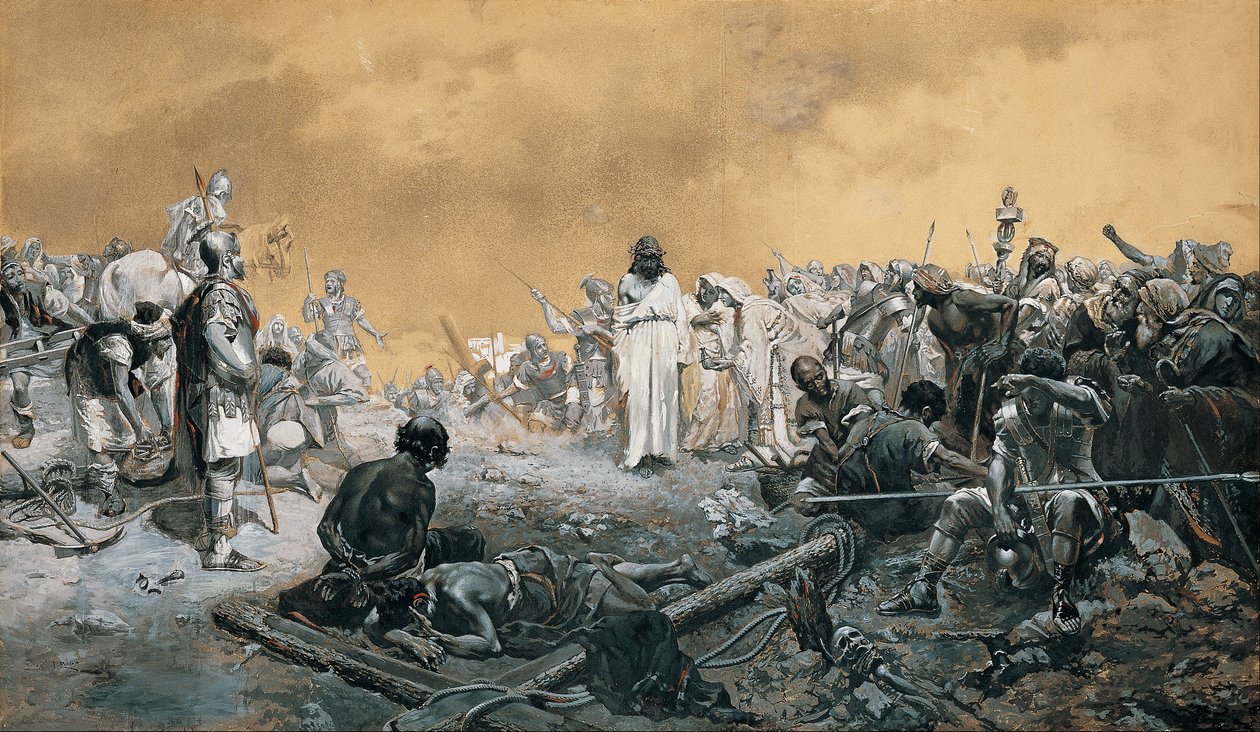 La llegada al Calvario de José Echenagusia Errazquin