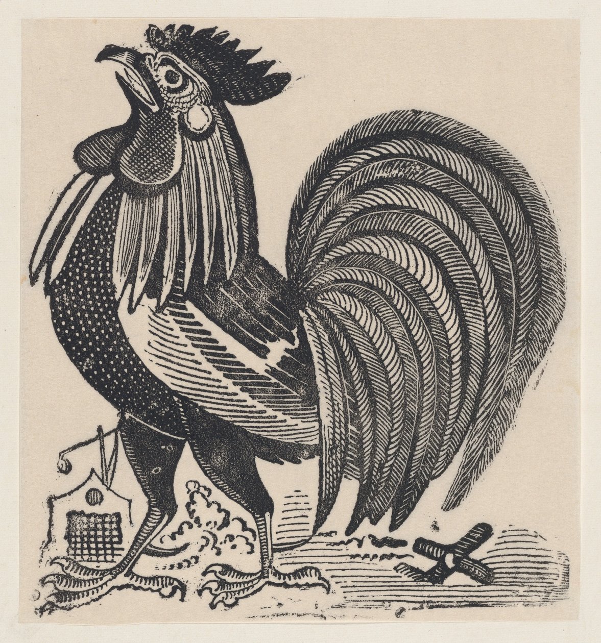 Un gallo de José Guadalupe Posada