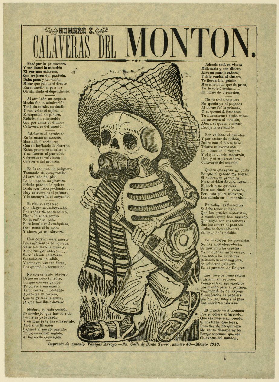 Calavera de las Masas, nº 2 de José Guadalupe Posada
