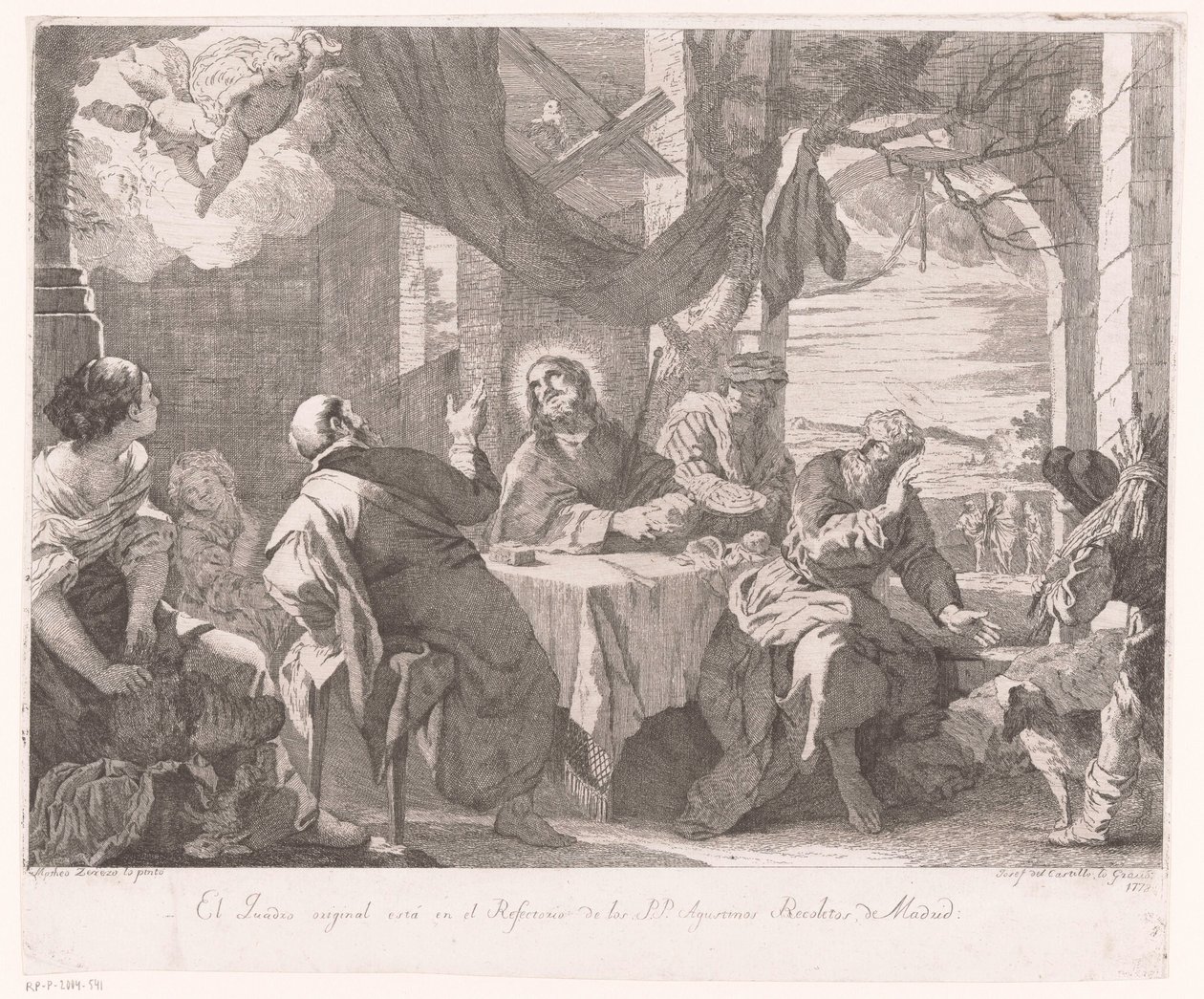 Comida en Emaús de José del Castillo