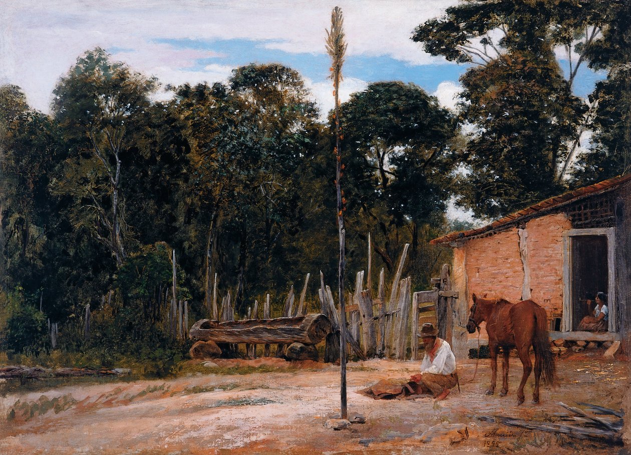 Ajustando la silla de Jose Ferraz Almeida de Junior