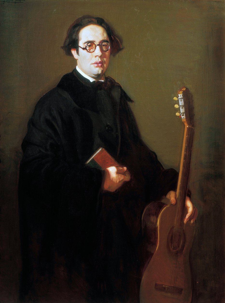 Retrato de Andrés Segovia de Jose Maria Lopez Mezquita