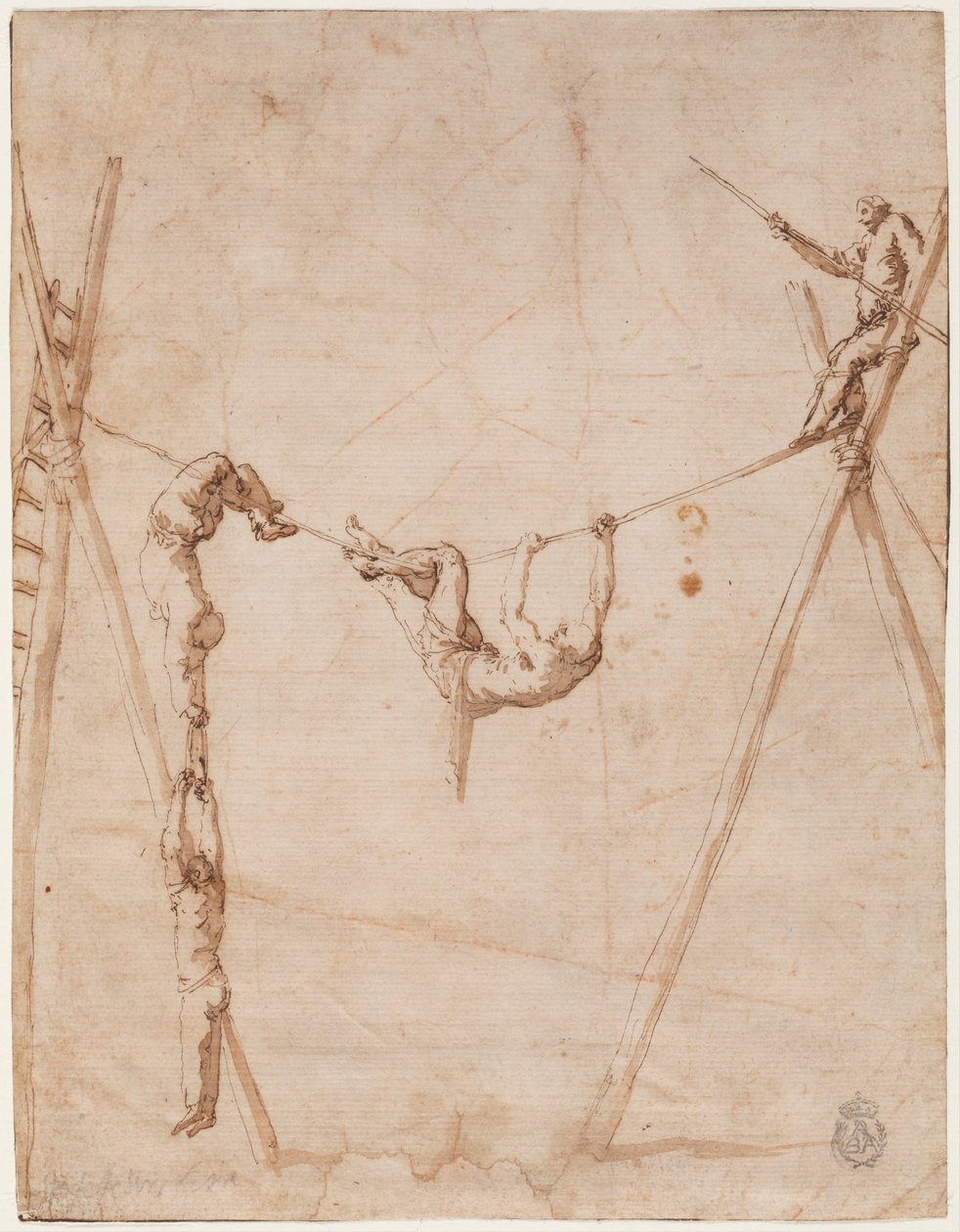 Acróbatas en una cuerda de Jose de Ribera