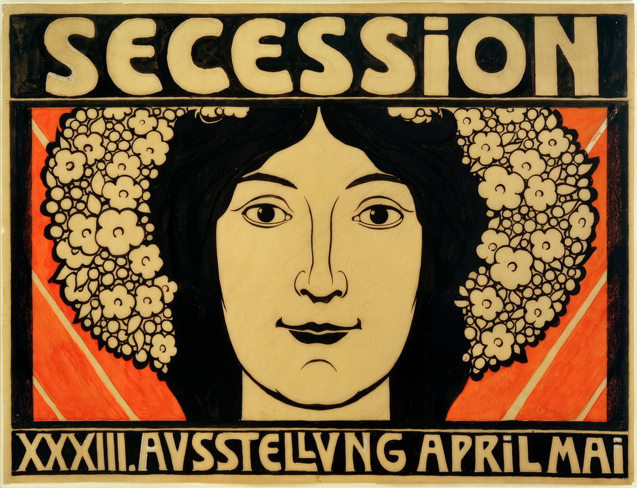 Diseño de cartel para la XXXIII Exposición de la Secesión de Josef Engelhart