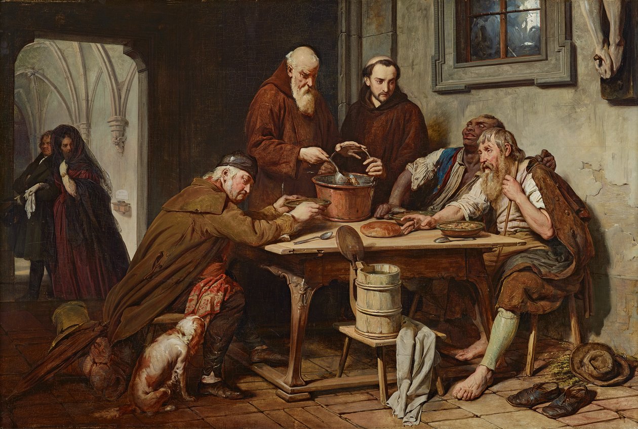 La sopa del monasterio de Josef Danhauser