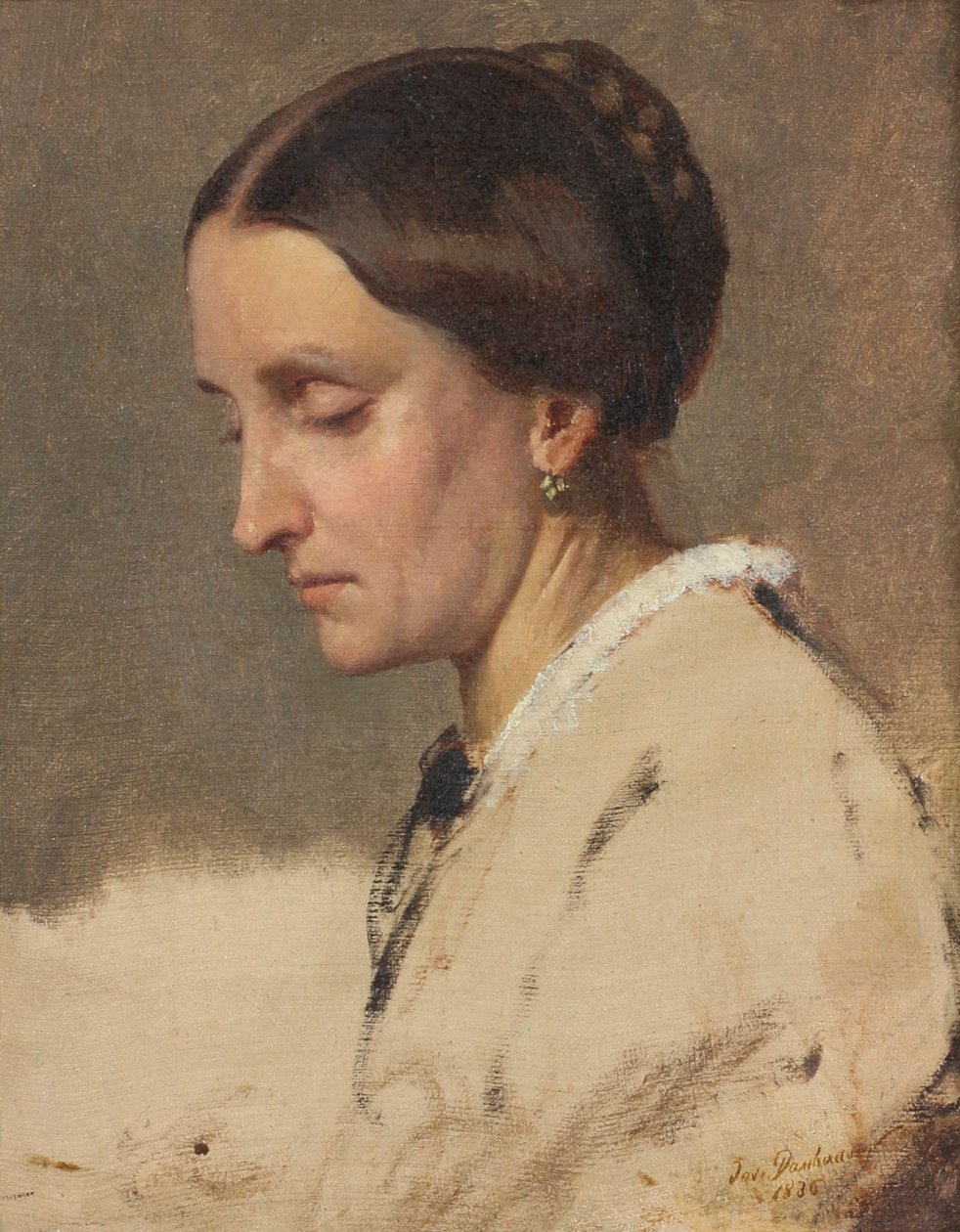 retrato de mujer de Josef Danhauser