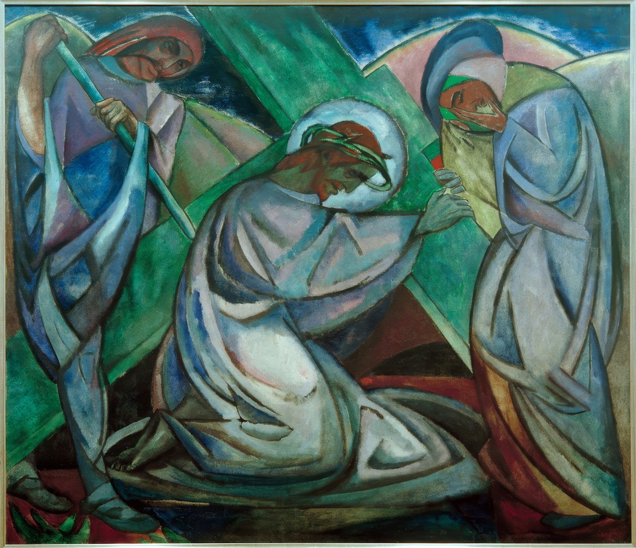 Caída bajo la cruz de Josef Eberz