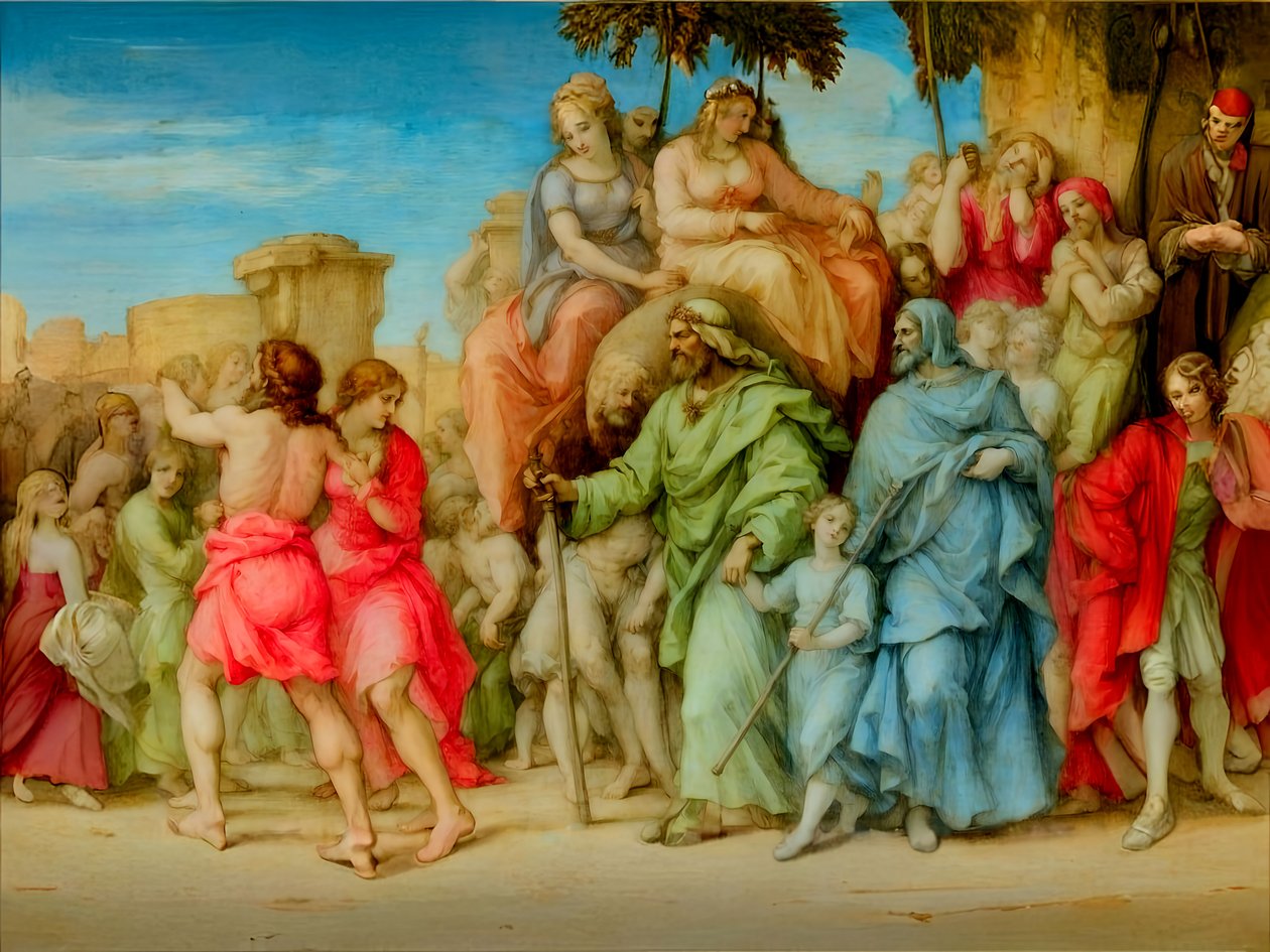 A1_Génesis_35-Jacob huye de Labán de Josef Johann Michel