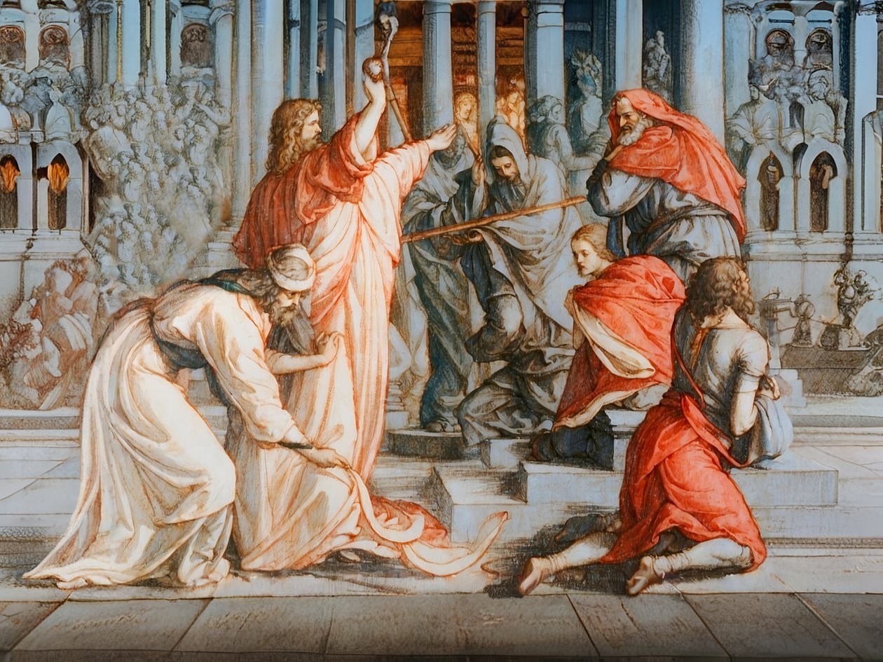 A2_Exodus_05_Bastones a serpientes de Josef Johann Michel