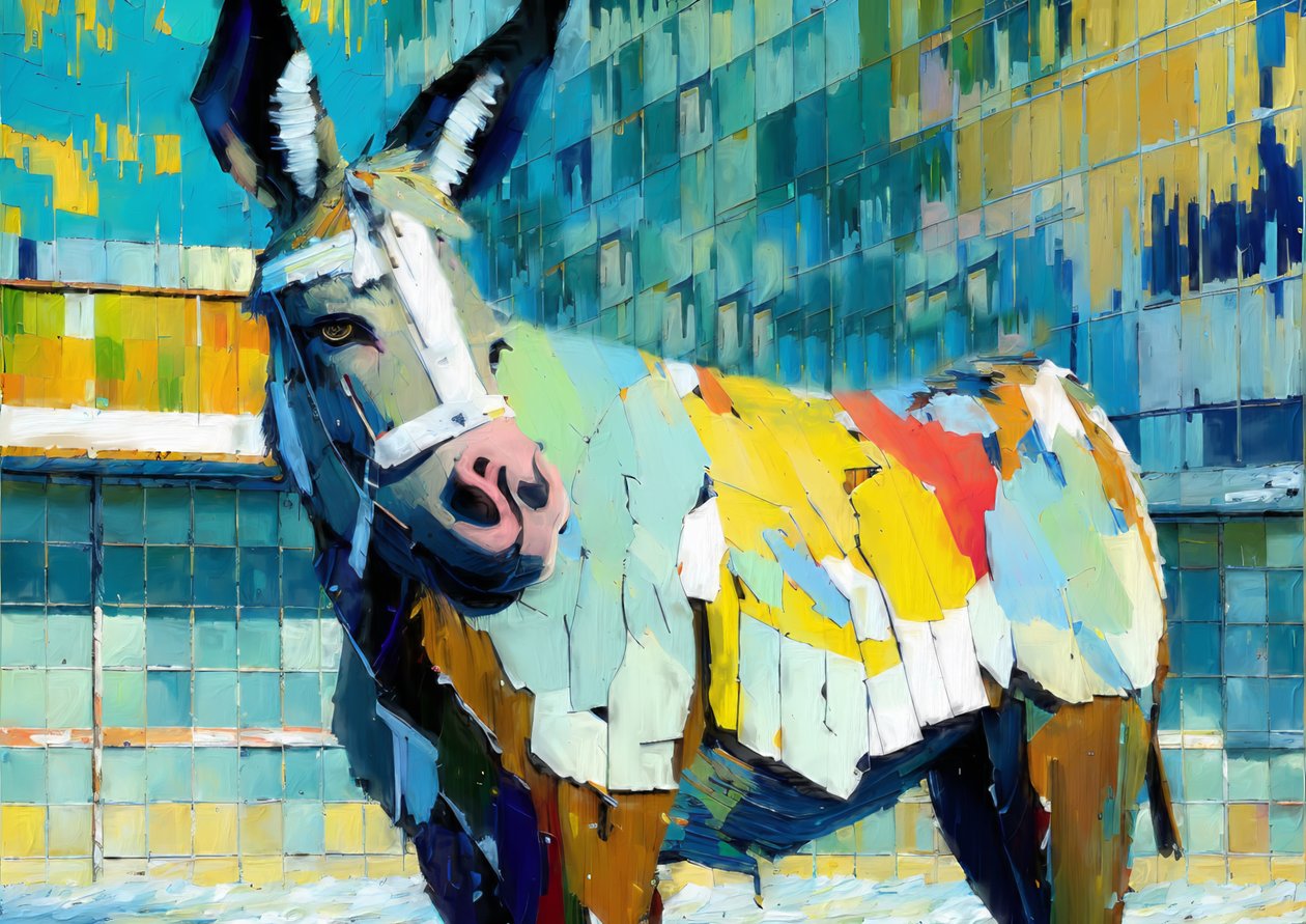 Animales: Burro 3 de Josef Johann Michel