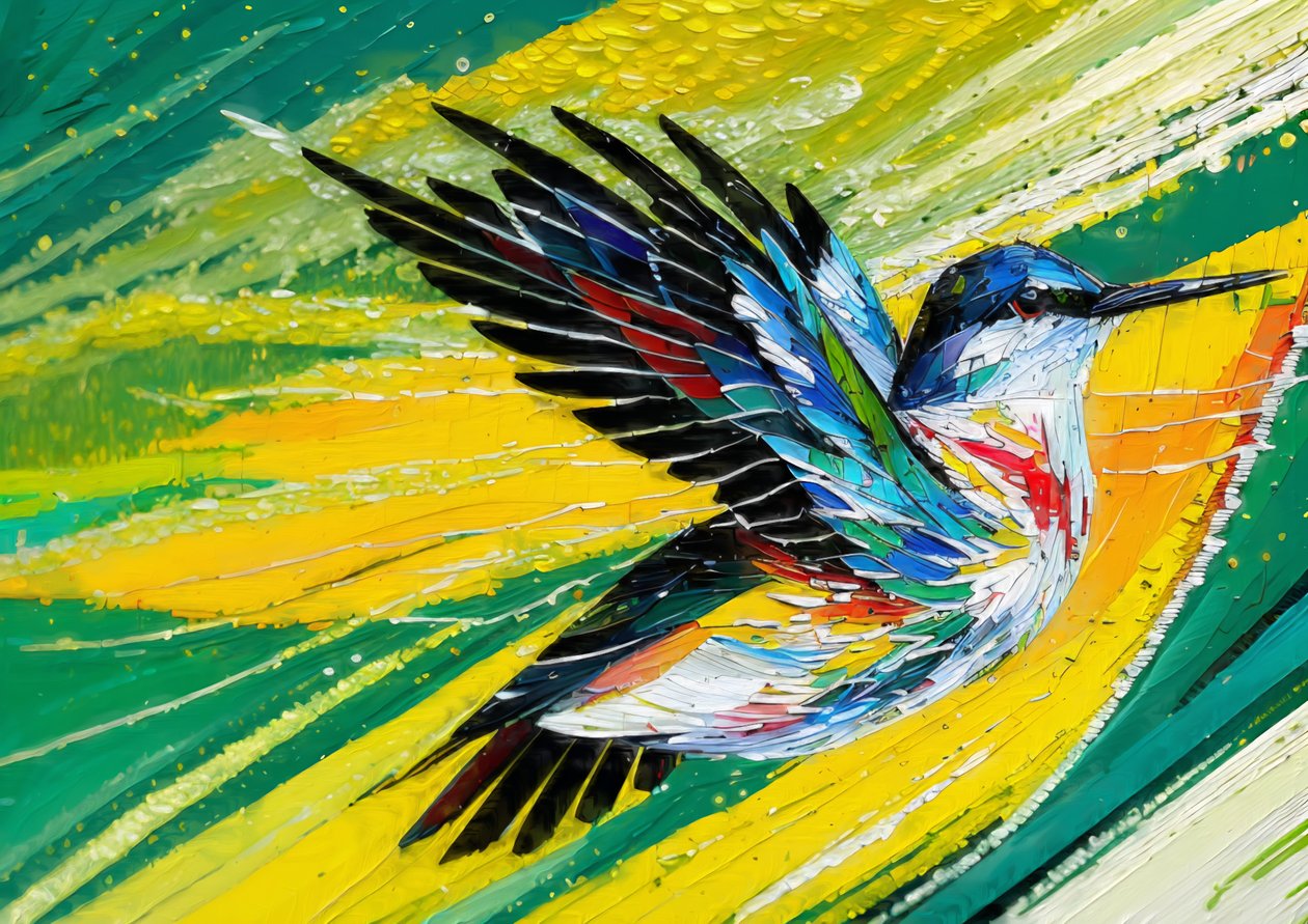 Animales: colibrí 1 de Josef Johann Michel