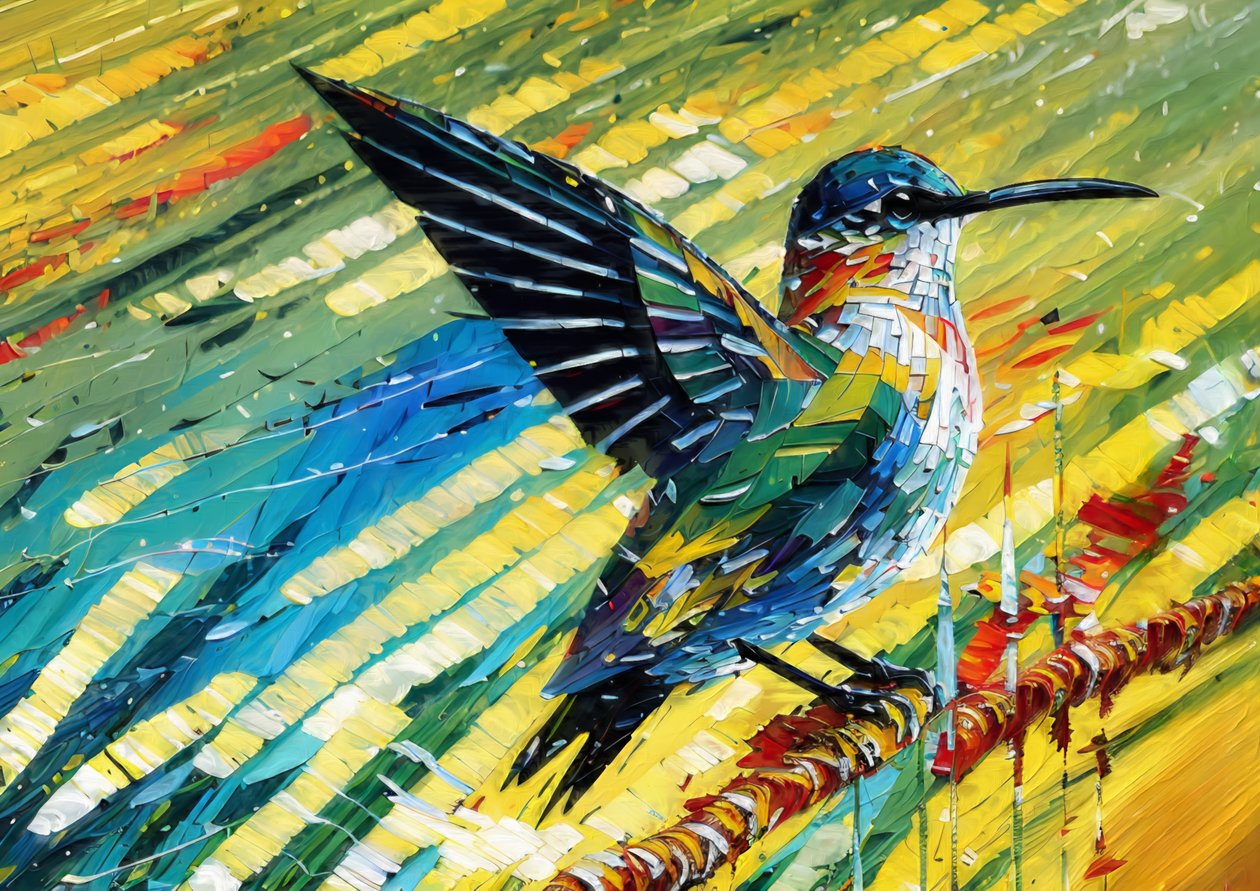 Animales: colibrí 2 de Josef Johann Michel