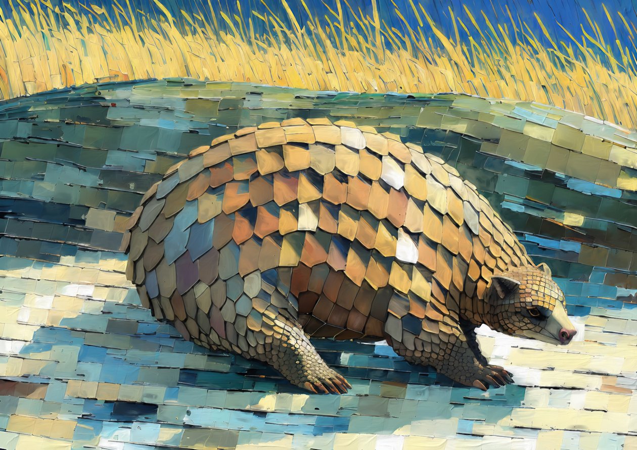 Animales: pangolín 3 de Josef Johann Michel