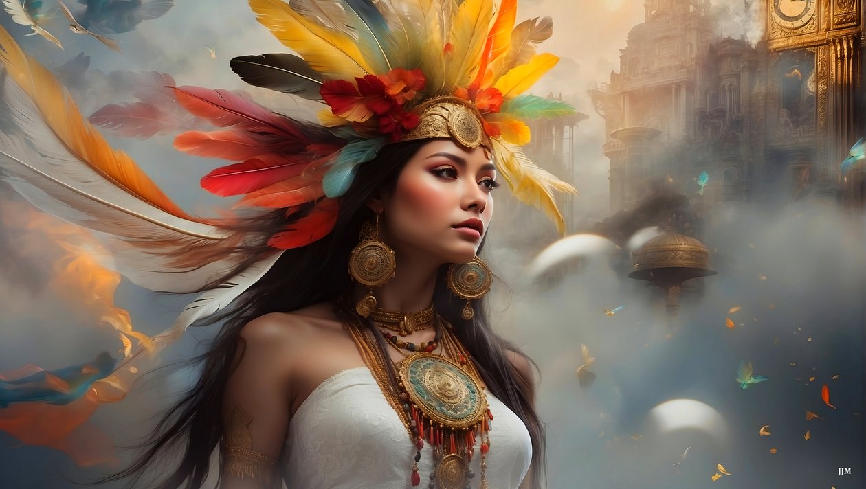 Dreamcore-breathlessly timeless_native american-02 de Josef Johann Michel