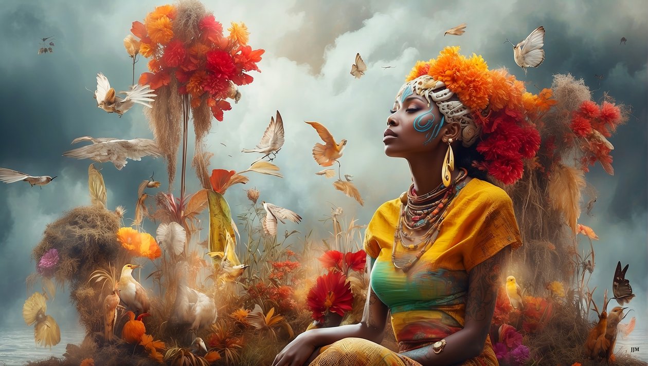 Dreamcore_escena_de_sueño_Aborigines_03 de Josef Johann Michel