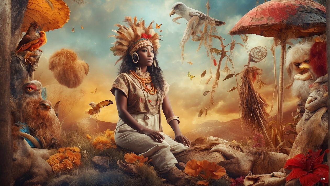 Dreamcore_escena de ensueño-Aborigines_04 de Josef Johann Michel