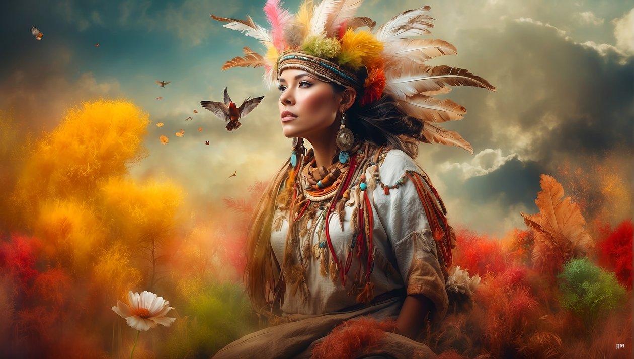 Dreamcore_dreamlike_scene-native american_04 de Josef Johann Michel