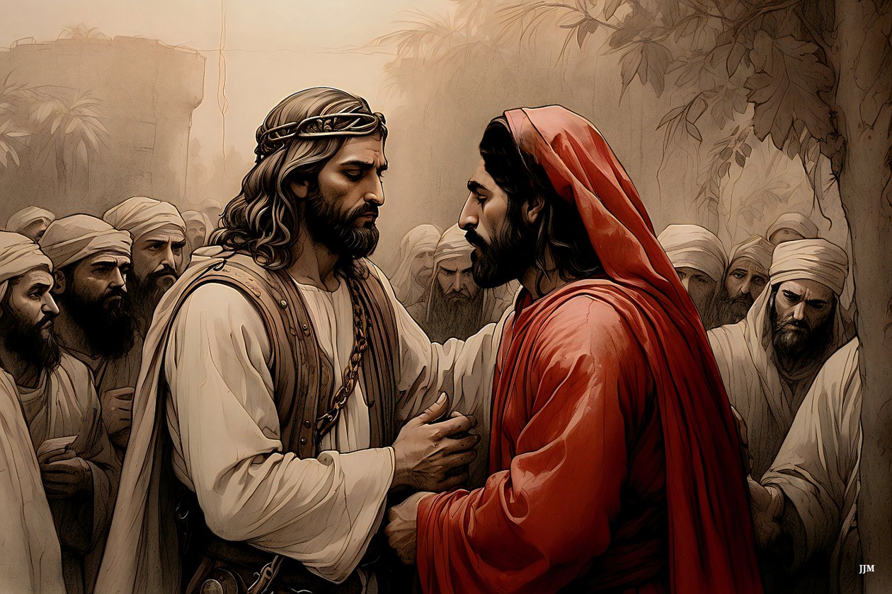 Jesús_traicionado por Judas_01 de Josef Johann Michel