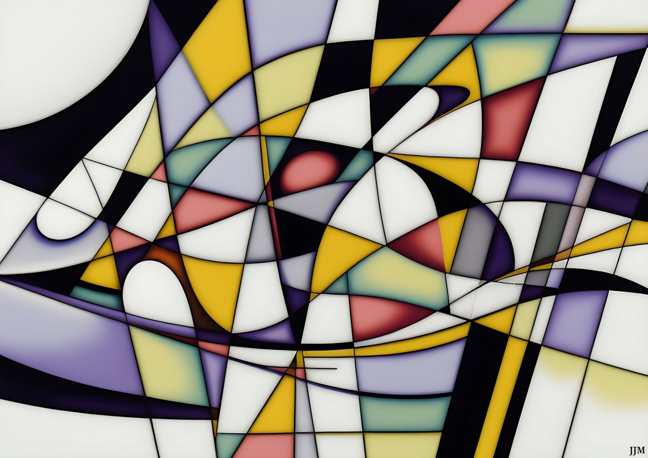 abstracto: sobre los columpios blancos 4 de Josef Johann Michel