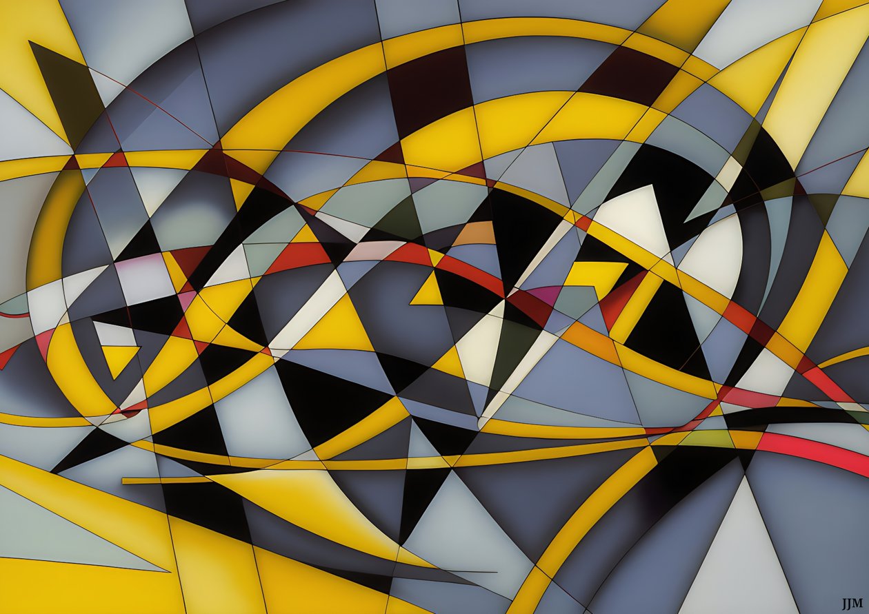resumen: silver-yellow_curve 4 de Josef Johann Michel